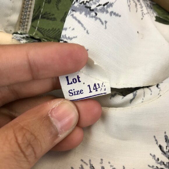 NEW Vintage Monte Carlo Floral Casual Dress size 14 1/2 - Picture 9 of 12